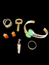6 Pieces Of Costume Jewelry, Key
