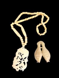 Dragon Necklace & Soapstone Pendant