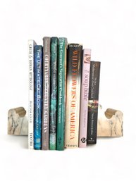 8 Coffee-table Books 2 Bookends Marble