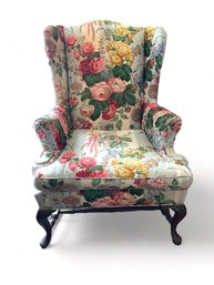 Cowtan & Tout Le Rosier French Fabric Wing Chair    (L)