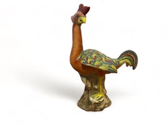 Small Chinese Porcelain Rooster Statue (D)