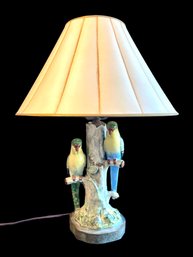 Ceramic Parrot Lamp