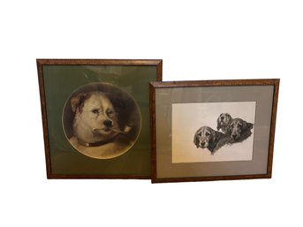 Edwin Landseer And Maud Earl Dog Art Print Set (D)