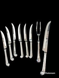 Set Of Great Blades Steak Knives And Carving Set