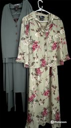 Womens 4 Piece Outfit And Dress With Matching Blouse
