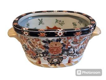 Antique 1800s Japanese Meiji Imari Porcelain Handheld Planter (D)
