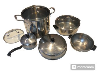 Stainless Steel Assorted Pots