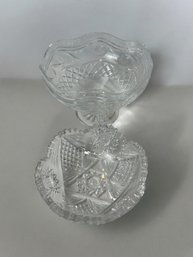 Cut Crystal Serving Bowls, One Waterford  (mb)