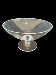 Crystal Pedestal Bowl-Krosno (O)