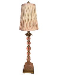 Tall Cut Crystal Lamp