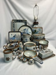 El Palomar, Mexican Stoneware Set, Including Ken Edwards (34) Pieces  (SR)