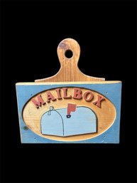 Wooden Mailbox, Mail Holder, Hanging (E)