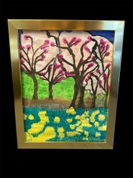 Yvonne Knapp Original Painting, Cherry Blossoms