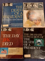 4 Look Magazines, JFK, Kennedy