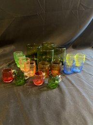 Colored Glass Lot 18