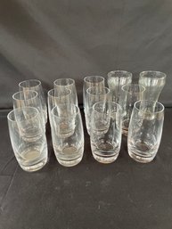 11 Highball Glasses, 2 Soda Style Glasses