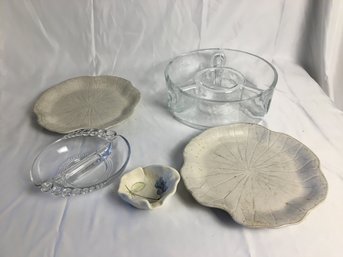 Glass Serving Pieces And China