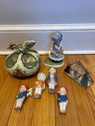 Portuguese Vase, Bisque Dolls, Nativity, Hooly Hobby