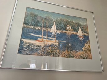 Framed & Matted Monet Print
