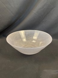 Pink Opaque Glass Serving Bowl