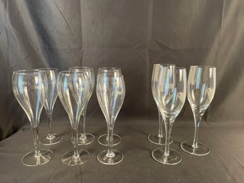6 Tulip Glasses, 3 White Wine Glasses