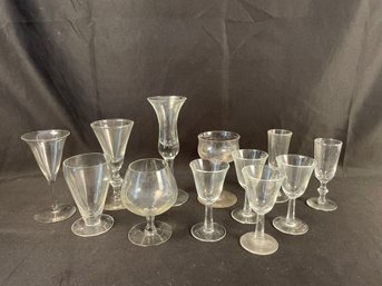 12 Mixed Cordial Glasses