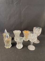 7 Pieces Of Cut Glass