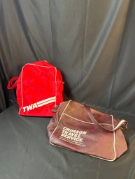 Btg TWA Knapsack & Crimson Travel Bag
