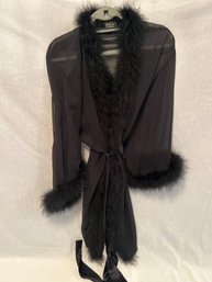 MagicSilk: Vintage Black Glam Robe