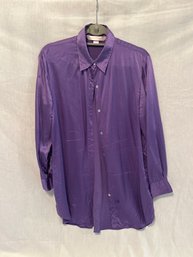 Victorias Secret Silk Purple Blouse