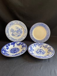James M Shaw & Co And Meissen Bowls, Mayer Plate