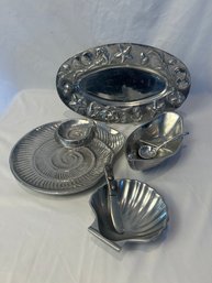 Nautical Themed Serving Dishes, Mariposa, And Other.