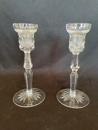 Waterford Candlesticks Pair   (Mb)