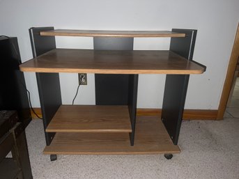 Layered Desk With Wheels