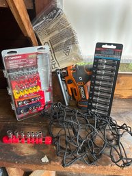 Rigid Stick Saw, Husky Tool Set, Socket Set, Power Torque 10 Piece, Plus (1) Cargo Net (G)