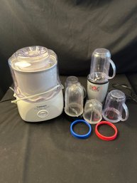 (1) Magic Bullet With All Additions In Different Sizes, (1) Cuisinart Ice Cream Maker  (DR)