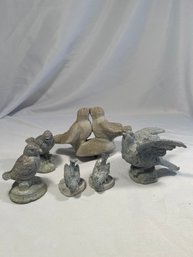 Outdoor Stone Bird Figures (6) (L)