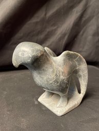 Canadian Eskimo Sculpture Hawk Signed    (L)