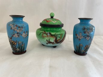 Cloisonne Trinket Vessels     (Lc)