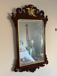 Mirror With Gold Painted Bird Center (BR)