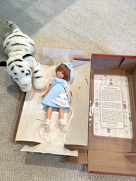 Betsy Mccall Doll And A Stuffed Animal