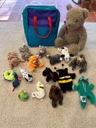 Beanie Babies With Case A Teddy Bear