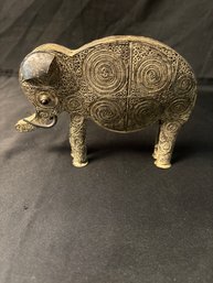 Antique Indian Sterling Silver Elephant