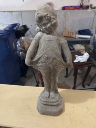 Little Girl Stone Garden Ornament