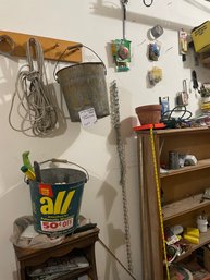 Wall Of Tools, Buckets,chain, Nails     (B)