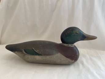 Wooden Decoy Signed   (L)