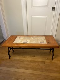 Cape Cod Sailboat Coffee Table, Vintage (UH)