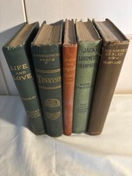 Antique Books Tennyson, Life And Love, The Portrait Of A Lady Stories From English History