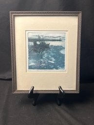 Trawler Morning, Deborah Geurtze, Etching 31/50 (SR)