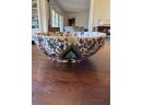 Asian Bowl And Mirrored Lazy Susan